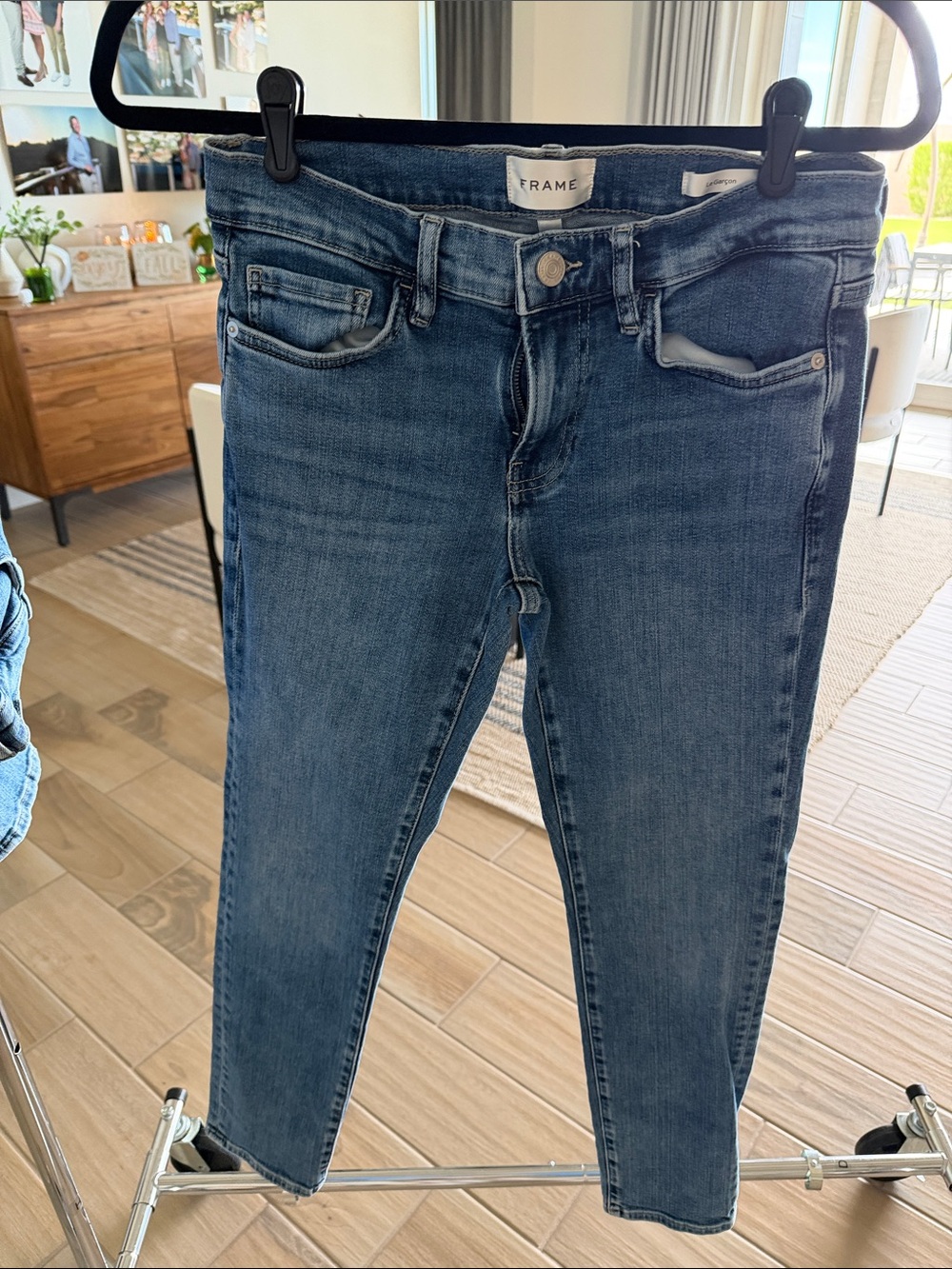 Frame Denim Dark Blue Skinny Jeans